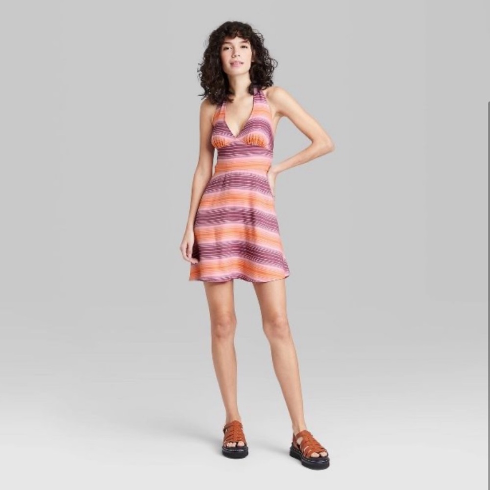 Women’s sleeveless fit and flare dress